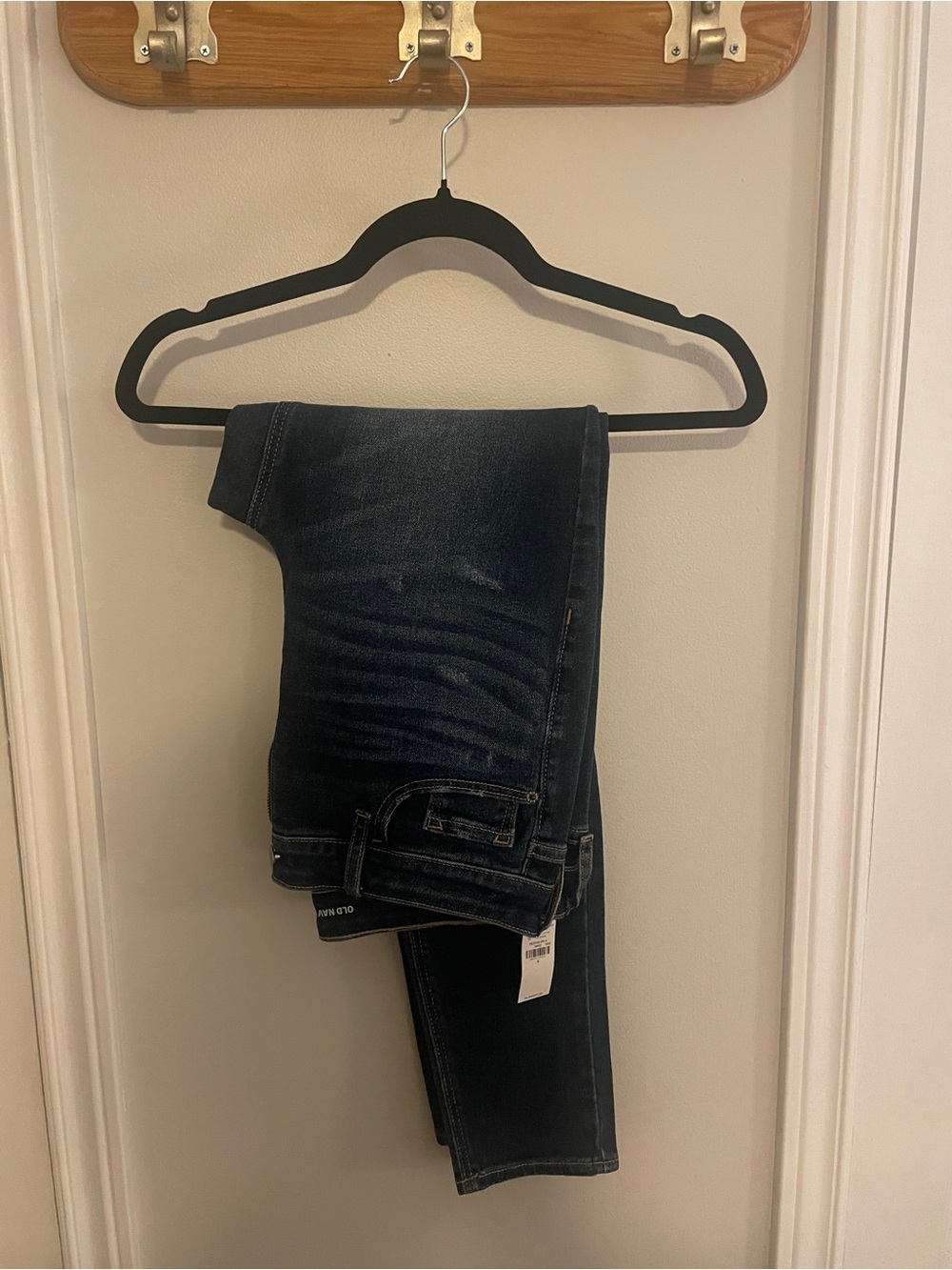 Dark Wash Women's Old Navy Skinny Jeans - Navy Blue
